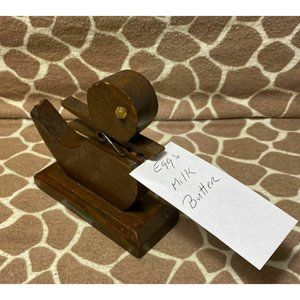 Vintage Folk Art Handmade Duck Pin Note Holder